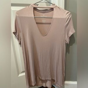 Short sleeve tee with choker